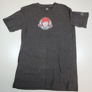 Vintage Wendys T Shirt Adult Small Gray‎ Short Sleeves